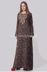 Premium Designer Closed Nida Women Kaftan & Farasha 40239